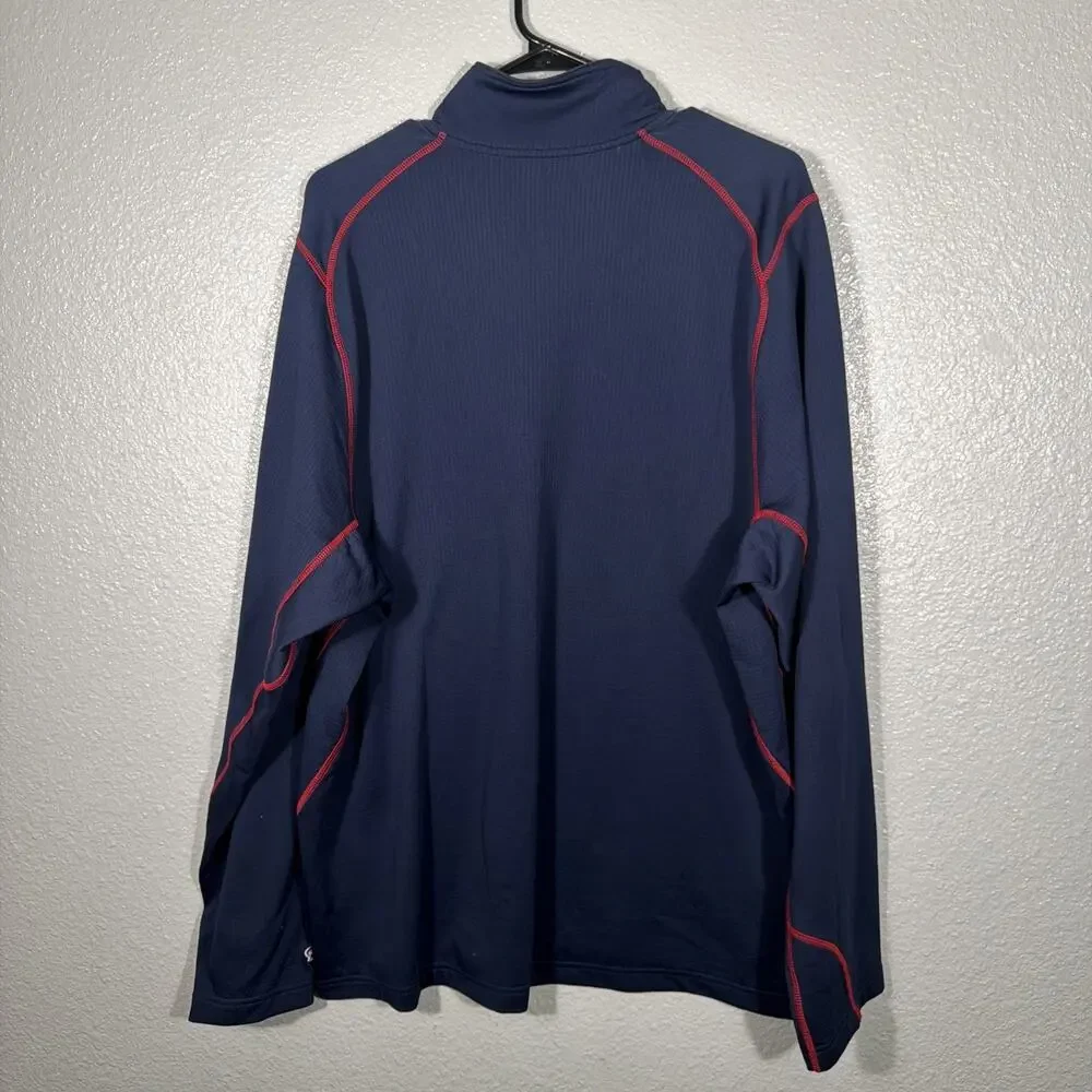 Nike USA Hockey Pullover Mens XL Blue 1/4 Zip Lightweight Olympics DriFit